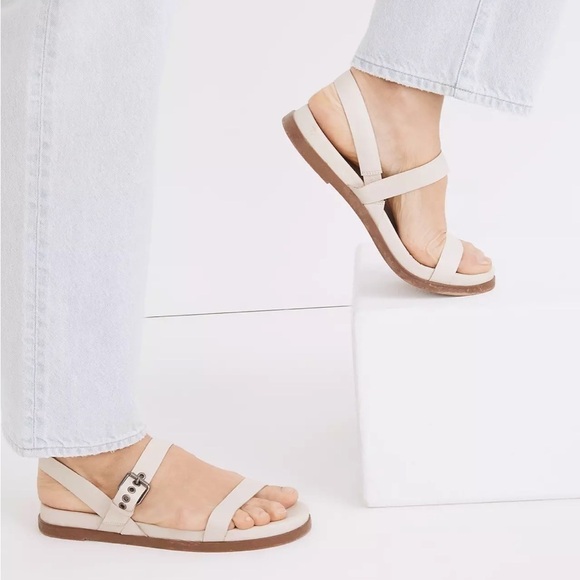 Madewell Louisa slingback sandal pale oyster - Picture 3 of 8